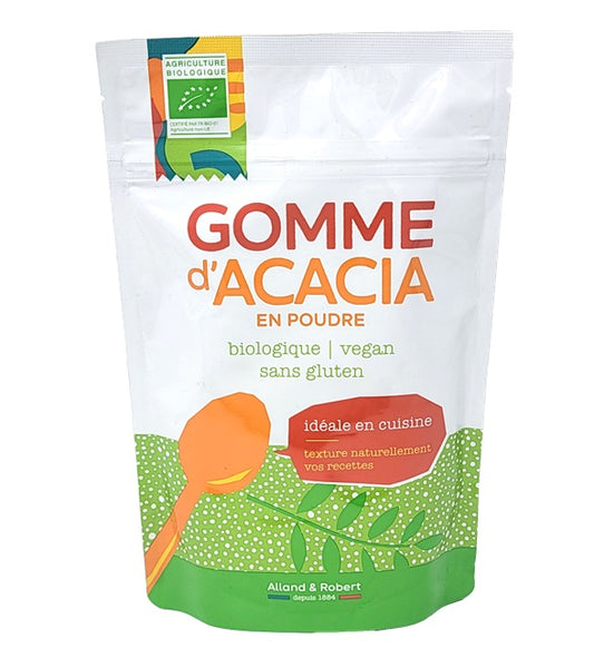 Gomme d'acacia bio en poudre 150 g – Riche en fibres | Alland & Robert